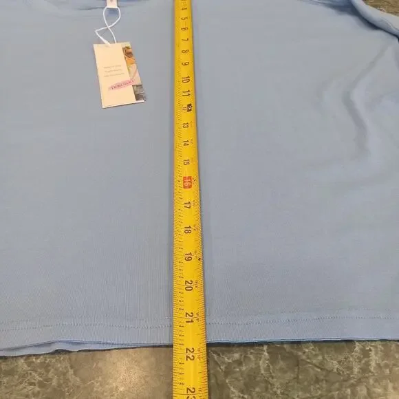 Dokotoo Oversized SOFT Crop Top Boxy Dolman Relaxed Fit Women’s Sz L NWT Beachy - Picture 7 of 9